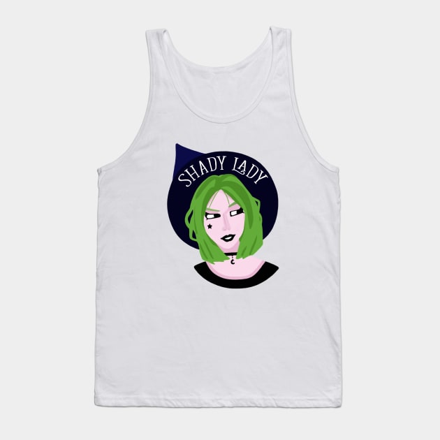 Shady Lady Tank Top by Witchling Art